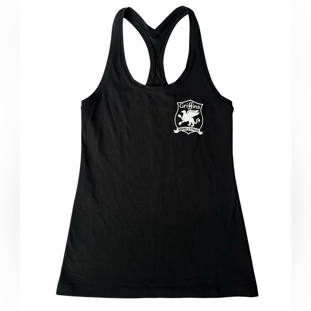 Lululemon Griffins Boxing Black Racerback Athletic Workout Tank Top Size 4